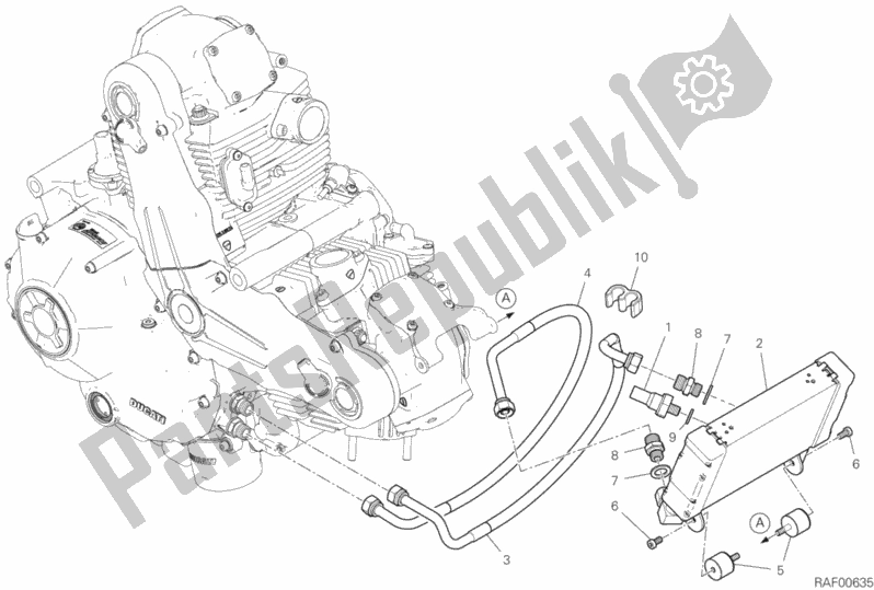 Wszystkie części do Ch? Odnica Oleju Ducati Scrambler 1100 Sport PRO USA 2020